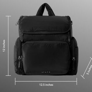 Diaper Bag/Backpack Black Staya  New With Tag Travel Bag Carry-On Bag